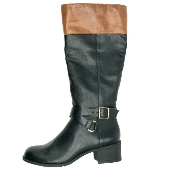Women Black Harness Boots Size 6M Style & Co Vedaa - Picture 1 of 5
